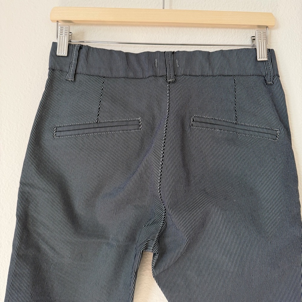 Bevy Flog Dafna Pinstripe Pull on Stripe OG Pants Slim Skinny Size 26 Office - Picture 6 of 11